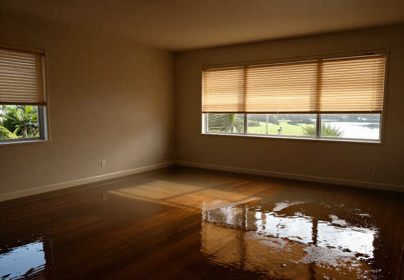 Warped timber floorboards in a Nelson living room due to subfloor moisture